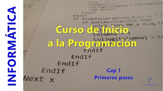 Curso basico programacion. 01. INTRO, Primeros pasos screenshot 5