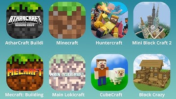Minecraft, Athar Craft Build, Huntercraft, Mini Block Craft 2, Mecraft Building, Main Lokicraft,Cube