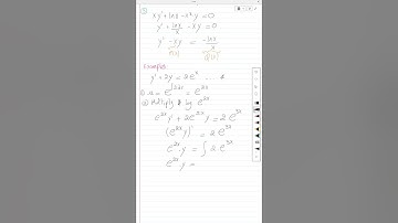 linear differential equations + some solved examples.  المعادلات التفاضلية الخطية من الدرجة الأولى
