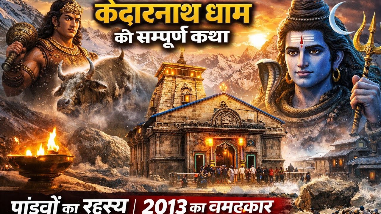केदारनाथ धाम की सम्पूर्ण कथा | पांडवों का रहस्य | 2013 का चमत्कार | पूरी सच्ची कहानी #kedarnath#shiv