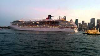 Carnival Spirit Departure from Sydney Harbour