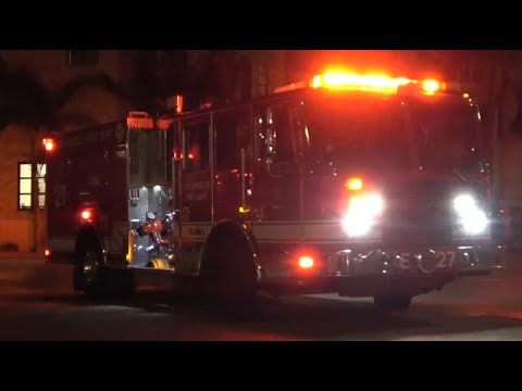LAFD Old Engine 27 Responding
