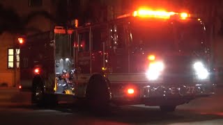 LAFD Old Engine 27 Responding