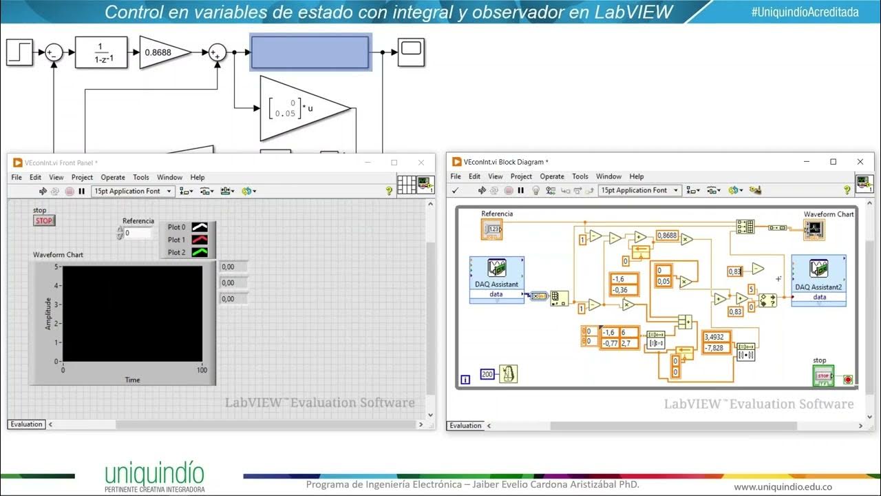 LabVIEW: Control en variables de estado con integral y observador (2/2 ...