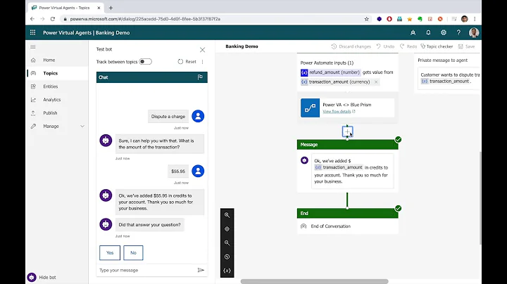 Blue Prism and Microsoft Power Virtual Agents