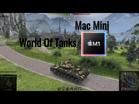 Игра Game World of Tanks on на Apple Mac Mini M1 2020.
