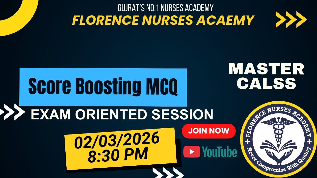 SCORE BOOSTING MCQ SESSION | ધારદાર ધમાકેદાર MCQ | STAFF NURSE || FHW || MPHW ||