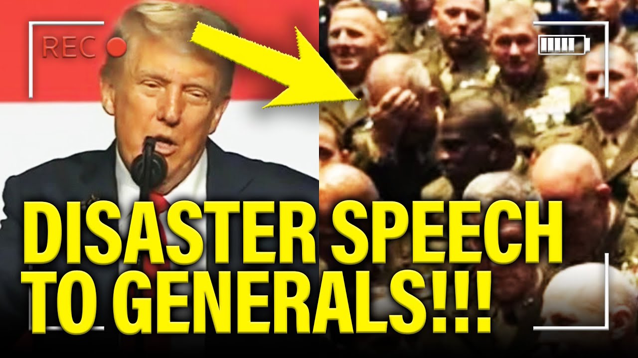 Trump gives DISASTER SPEECH in front of ALL MILITARY GENERALS