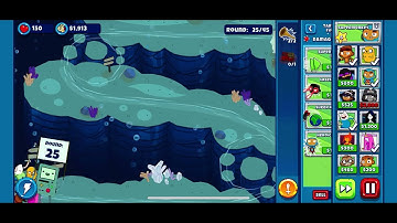 Bloons adventure time td: pirate in peril map 3 hard mode speedrun