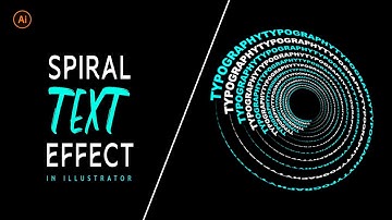 Spiral Text Effect step by step - illustrator tutorial