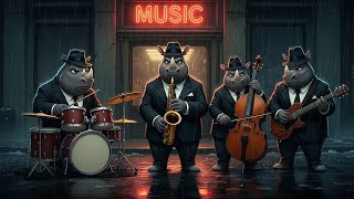 Download lagu 🎩 Jazz Noir Street: Rhino Mafia Band in the Rain