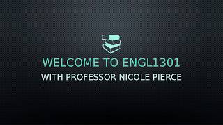CTC ENGL 1301 Course Orientation