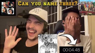 NAME THREE *BEATLES* SONGS IN FIVE SECONDS (Quickfire Questions Challenge)