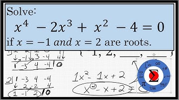 Solving a Polynomial Equation Given Roots