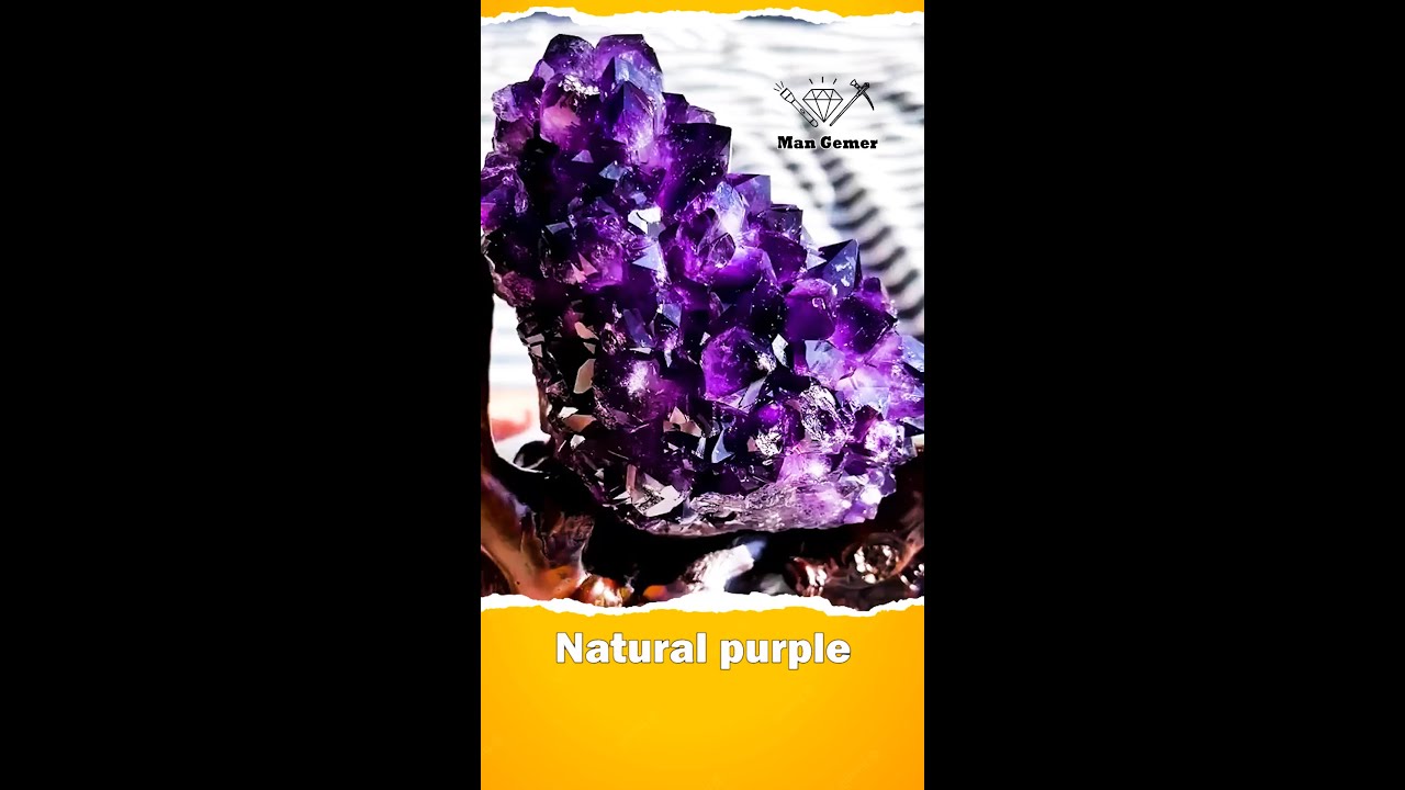 Natural purple crystal 