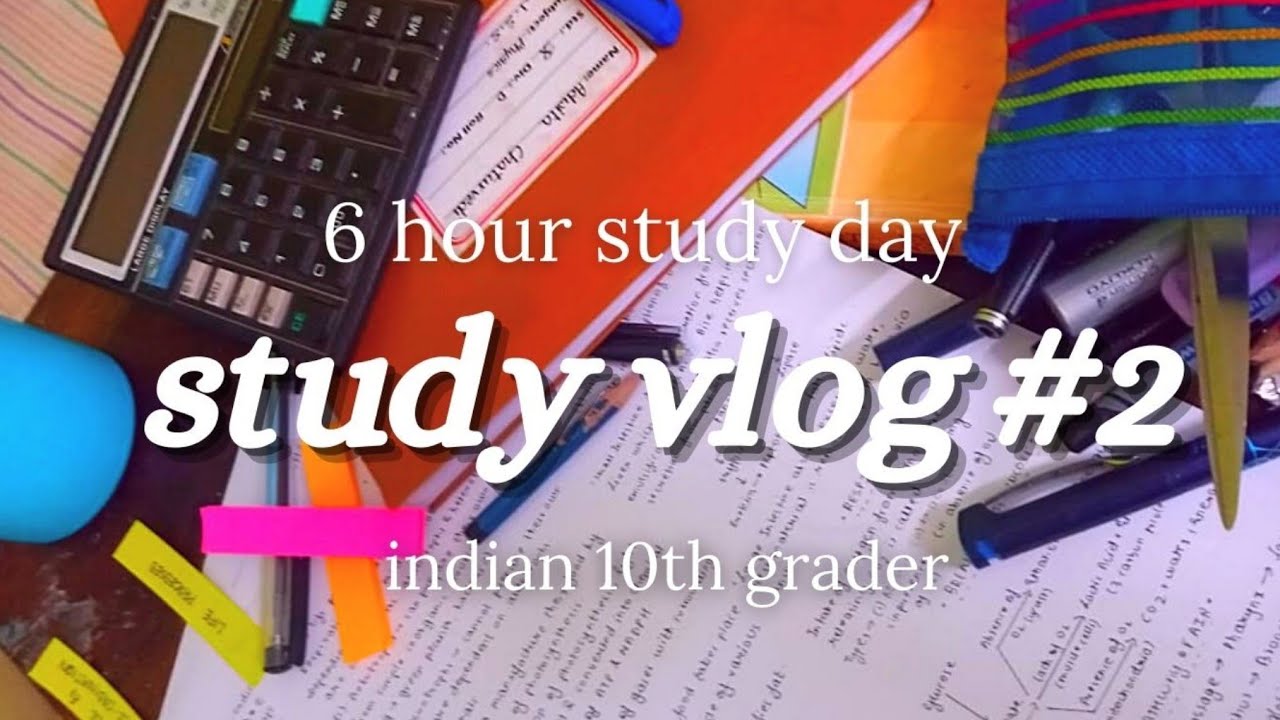 Study vlog 6 hours / productive day in my life - YouTube
