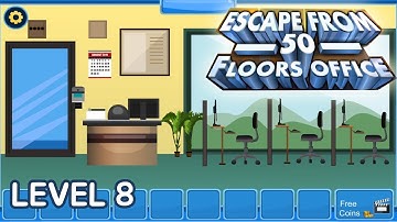 Escape Room Office - New 100 Doors Games 2021 Level 8 Walkthrough (Escape Game Apps)