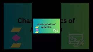 #algorithm #characteristics of algorithm #bca #algorithmandflowchart #education #bluesky #editing