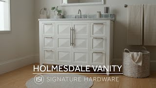 A Statement-Making Centerpiece - The Holmesdale Vanity @SignatureHardware-SH
