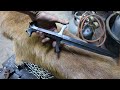 Forging a wolf head dagger, the complete movie.