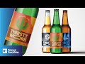 Designing Beer Bottle Labels • Thirsty Work • Full graphic design process.