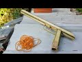 Making Rubber Band Gun from Bamboo
