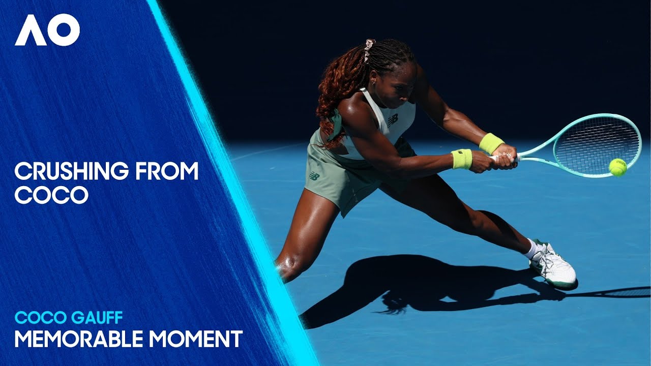 Coco Gauff Rips Backhand Winner! | Australian Open 2025