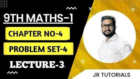 9th Maths-1 | Chapter 4 | Ratio & Proportion | Problem Set-4 Solution | Lecture 3 | JR Tutorials