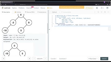 Sorted Array to Binary Search Tree | LeetCode | Easy | Python Solution | Interview Preparation