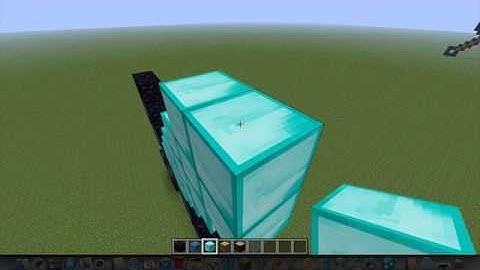 How to make a Diamond Sword Statue in minecraft [HD]
