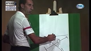 Carlos Bilardo explicando la función de los stoppers