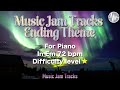Music Jam Tracks Ending Theme for【Piano】E minor 72bpm No Guitar Backing Track.