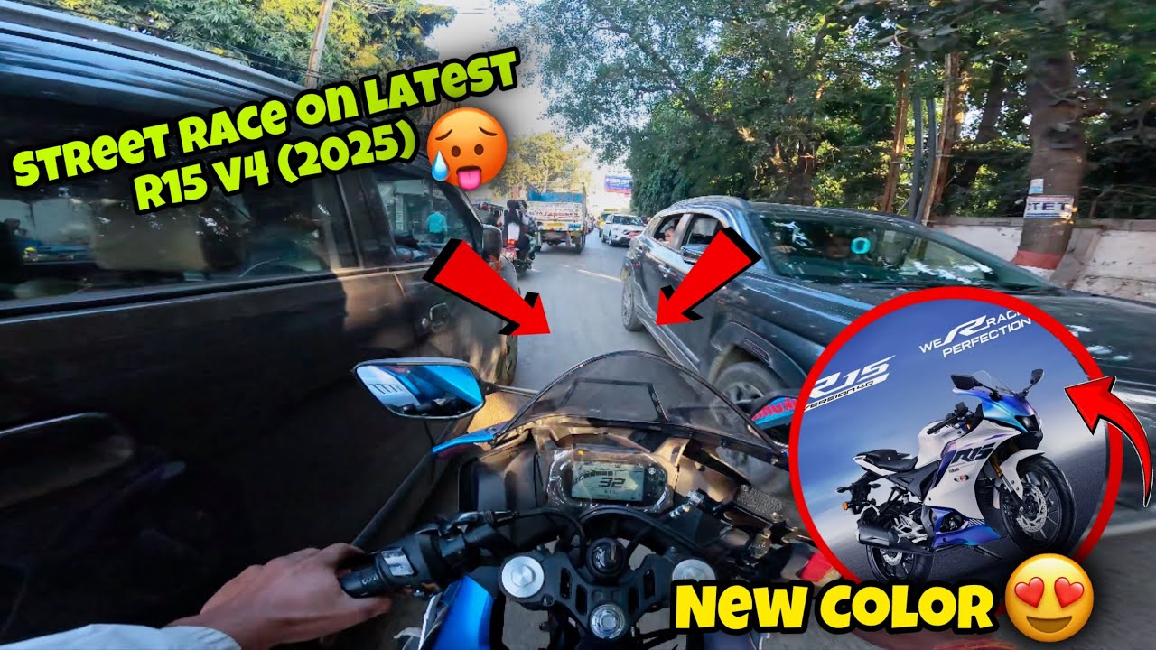 Street Race On Latest R15 v4(2025)😍|| Performance Upgraded 🥵|| TRAFFIC HACKER…