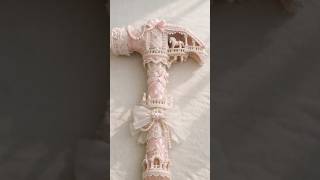 DIY Coquette Art: Aesthetic Pink Carousel Weapon 🎠✨ #shorts #coquette