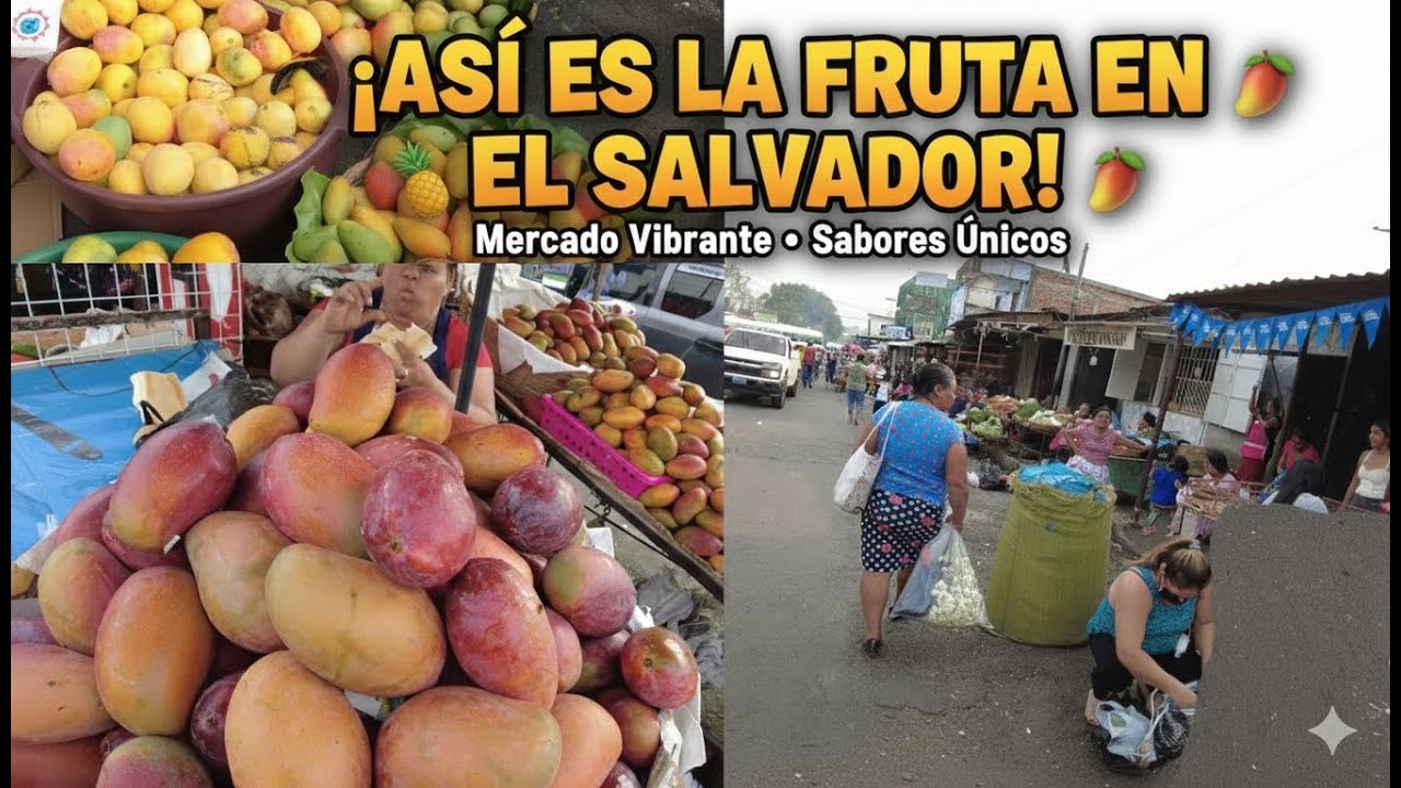 ¡FRUTA POR TODOS LADOS! 😱 Visitando un mercado salvadoreño