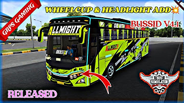 🎀🎀Wheelcup & Headlight 🥰|Bussid V4.1😍||Support for All Mobiles🤩||Don