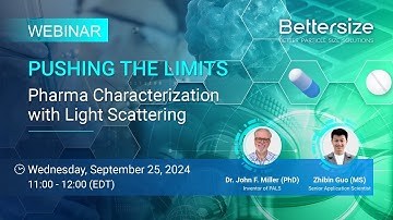 Join Our Upcoming Webinar | Pharma Characterization with Light Scattering