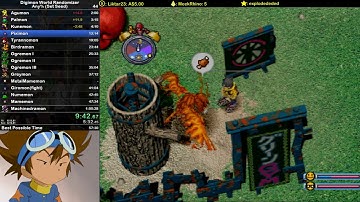Digimon World Randomizer - Any% (Set Seed) Speedrun in 57:06 (Current World Record)