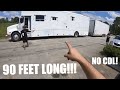 Driving our 90ft Race Rig!!! FIRST TIME!!!!