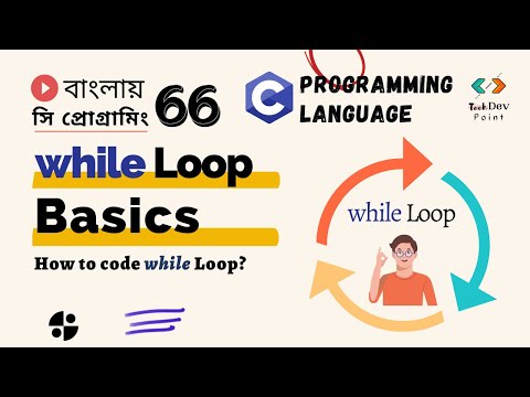 Lec 66: while loop Basics | How to code while loop |  C Programming Bangla Tutorial | সি প্রোগ্রামিং