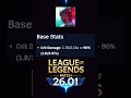 League of legends Patch26.01  #leagueoflegends