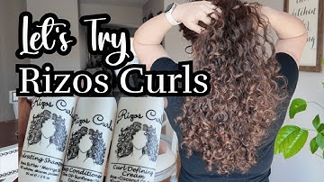 Trying Rizos Curls for the First Time: Shampoo, Conditioner & Curl Cream Test ➰