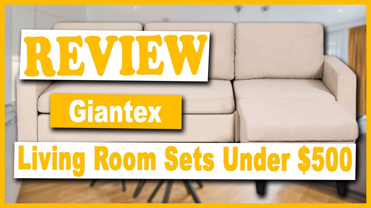 Giantex Convertible Sectional Sofa Couch Sets Under 500 Cheap Living Room Furniture Under 500 YouTube