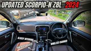 New UPDATED Mahindra ScorpioN Z8L 2024 🔥 Now with Ventilated Seats, Auto IRVM &amp; Wireless Charger!