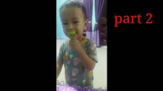 lucunyaa expresi anak kecil saat makan pare pahit 😂😂