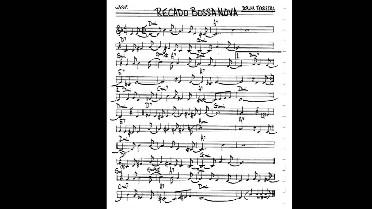 Recado Bossa Nova Play along - Backing track (C key score ...