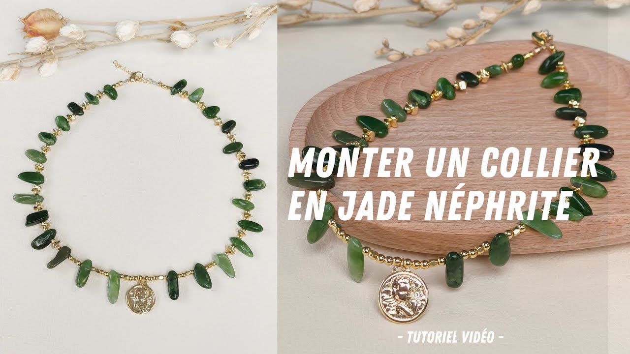 Tutoriel France Perles I Collier Baroque en Jade - Rondelle à écraser