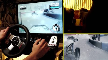 ✔ DiRT 3 Landrush buggies Logitech G27 onboard gameplay + feet/pedals and replay cam