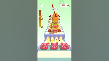 Burger Stack Runner 3D funny game level 3 walkthrough