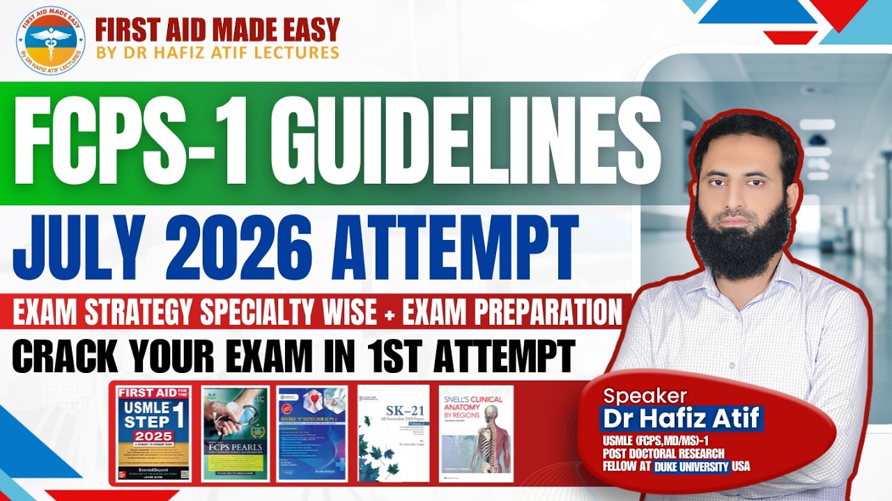 FCPS-1 Guidelines Specialty Wise | April Attempt | Dr Hafiz Atif | Crack Your Exam in 1st Attempt